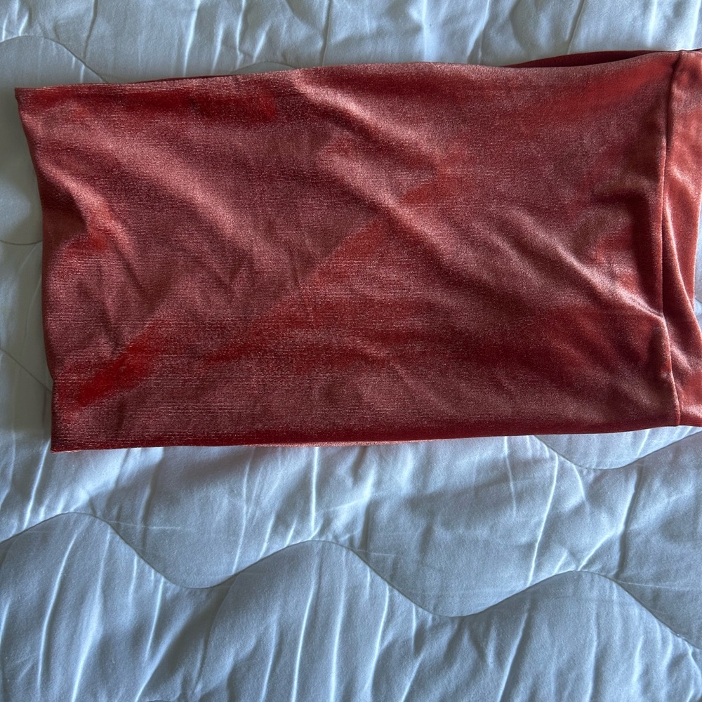Topshop tube top! Velvet - size- 8-12